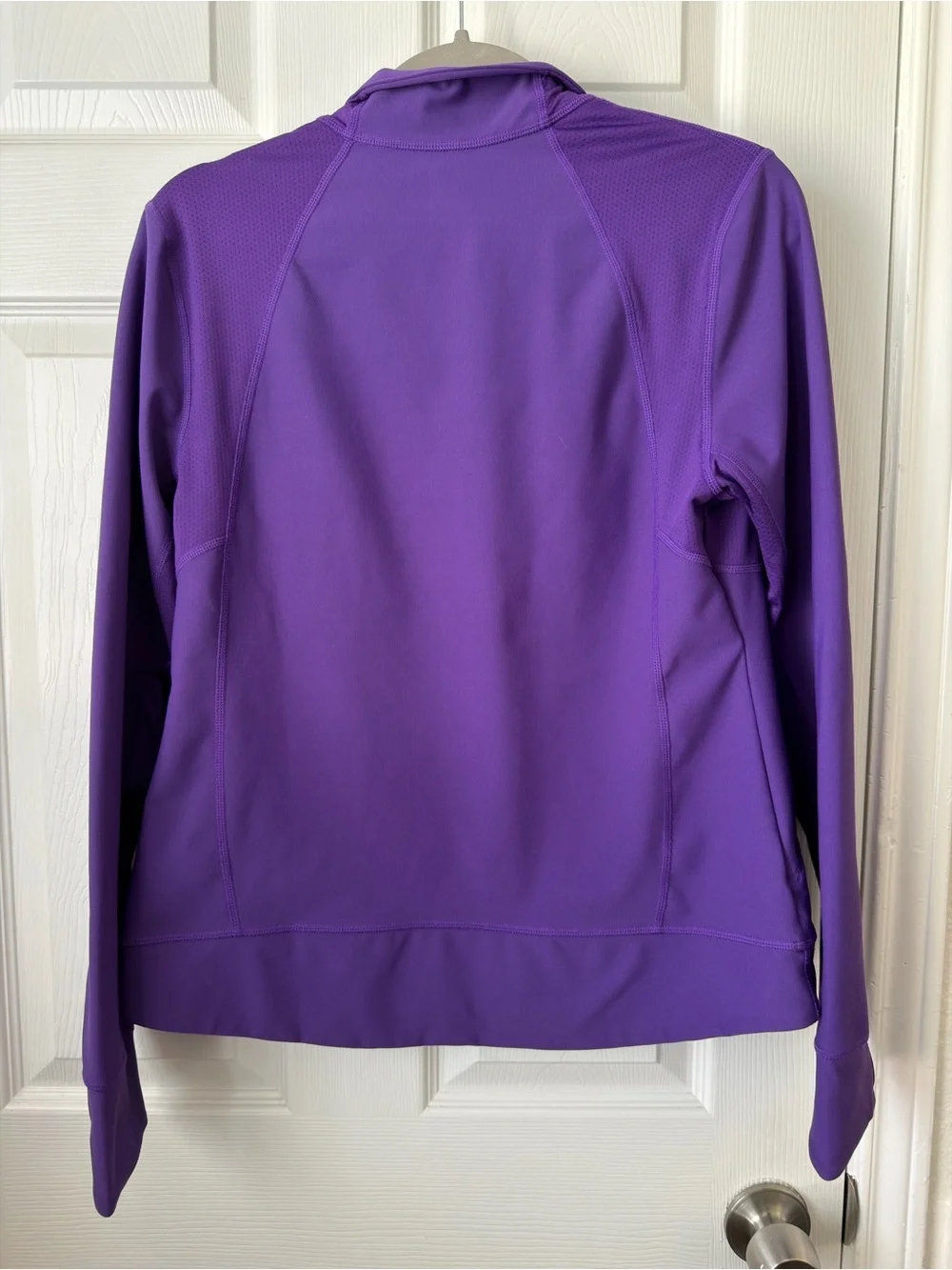 ⁠Lucy Tech Full Zip Track Jacket Purple Size L Athletic Running Yoga Thumbholes⁠